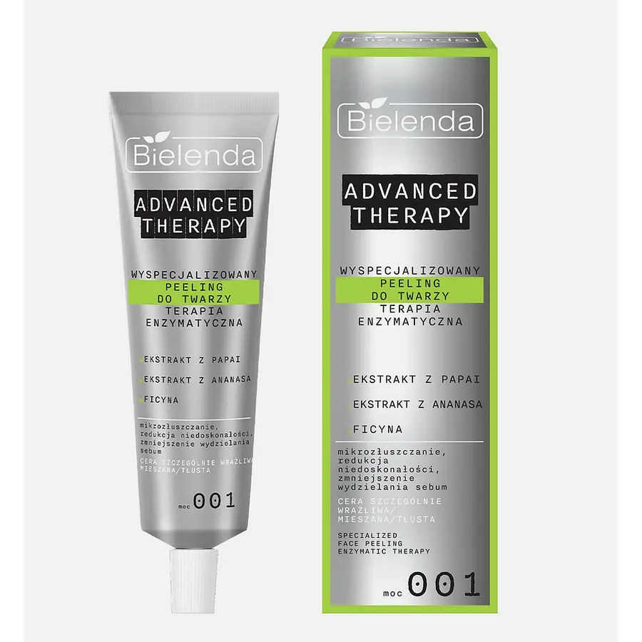 BIELENDA - Advanced Therapy Exfoliante facial especializado Terapia enzimática Piel grasa 30ml
