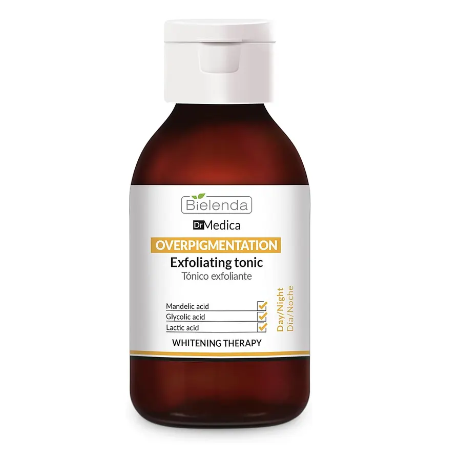 BIELENDA - Dr Medica Overpigmentation Peeling Tonic, ayuda a reducir la decoloración y las manchas de la piel, 250 ml