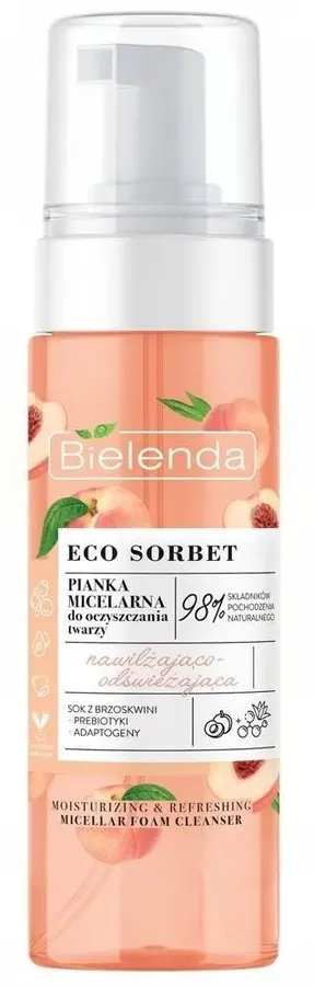 BIELENDA - Melocotón Espuma Limpiadora Micelar Hidratante Y Refrescante 150 Ml